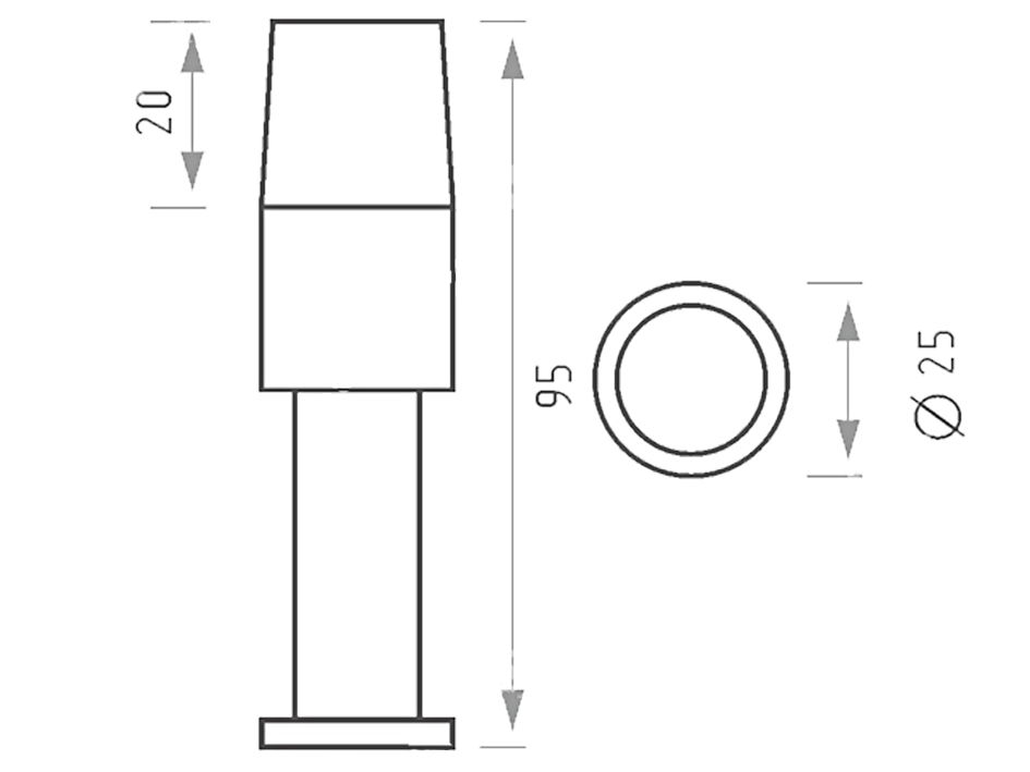 Ограничитель дверной 104 мат.золото