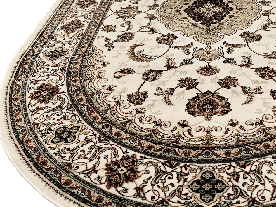 Ковер TAJMAHAL 200X290 TJ300 CREAM/CREAM ОВАЛ  FDS OZ KAPLAN 