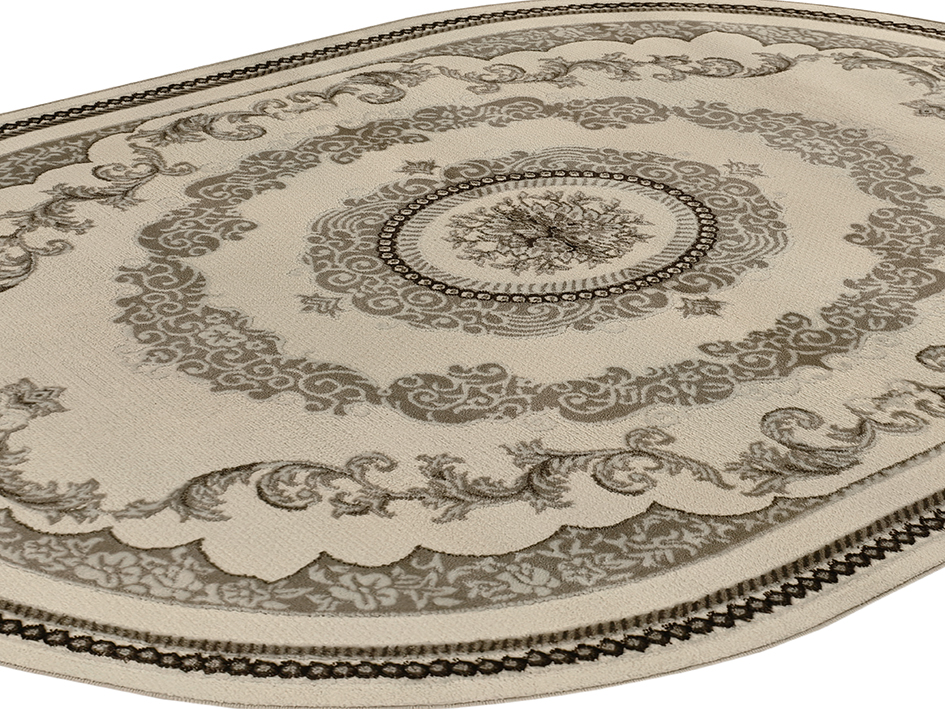 Ковер VISTA 160X230 VS209 BEIGE CREAM ОВАЛ  FDS OZ KAPLAN 