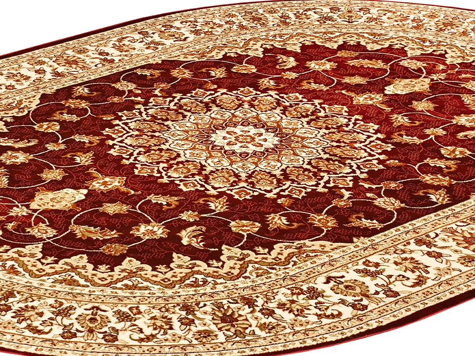 Ковер TAJMAHAL 160X230 TJ306 RED/CREAM ОВАЛ  FDS OZ KAPLAN 