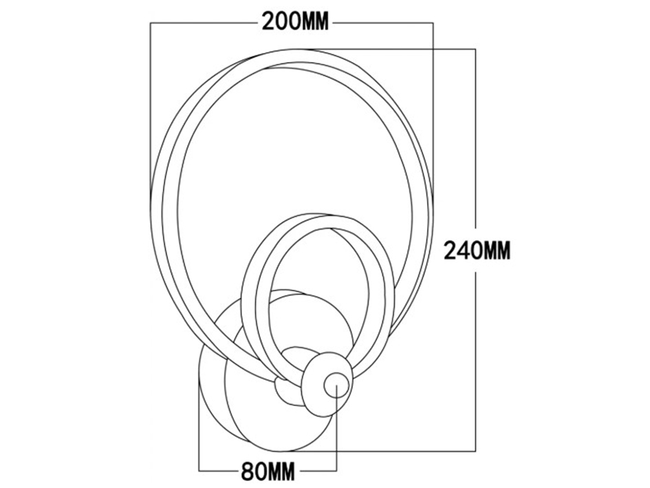 Cветильник бра 10237/2LED 10W WHITE  ESCADA