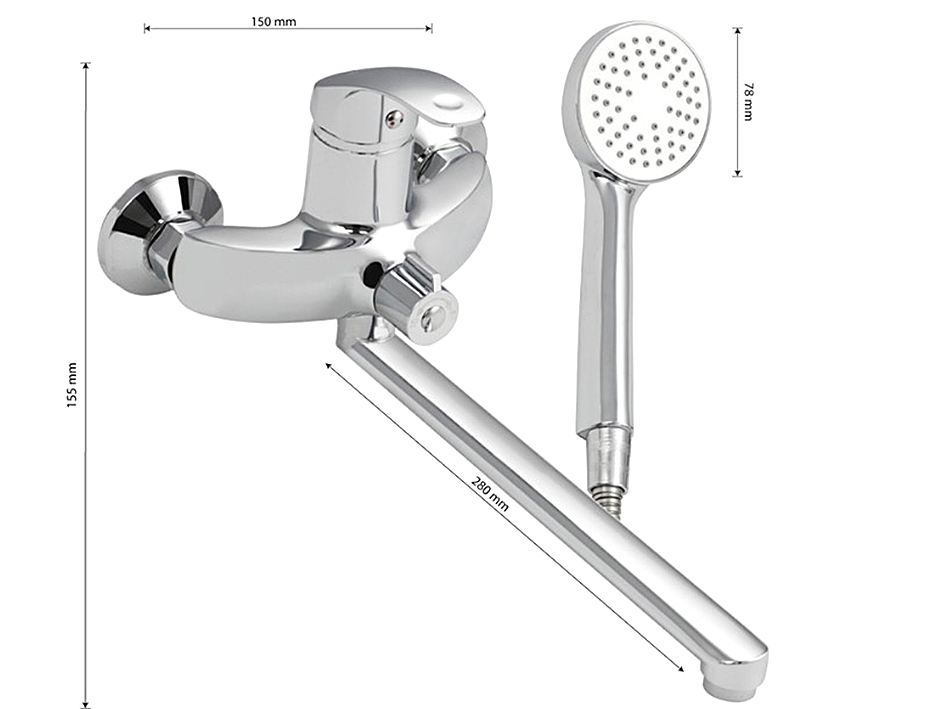 Смеситель для ванны 87118 MYFAIR  САНАКС 