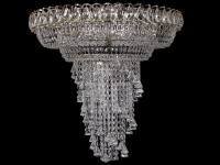 Люстра Хрустальная Кольцо 600 пирамида №11 конус-30 НИКЕЛЬ     ХРУСТАЛЬНОЕ НЕБО