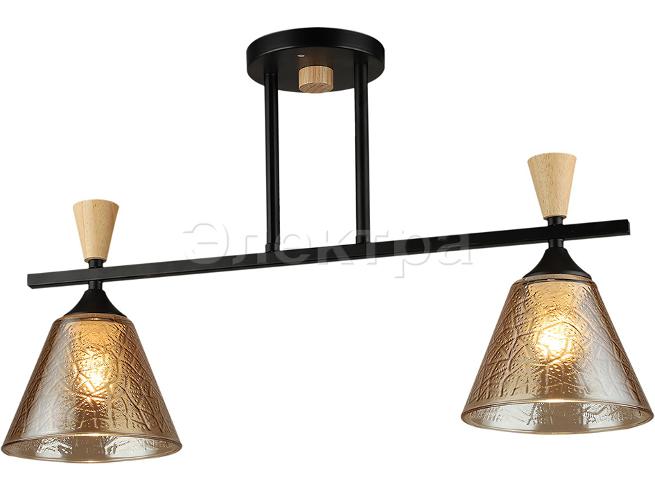 Светильник 04864-0.3-02 BK+WOOD      ELEKTRA  