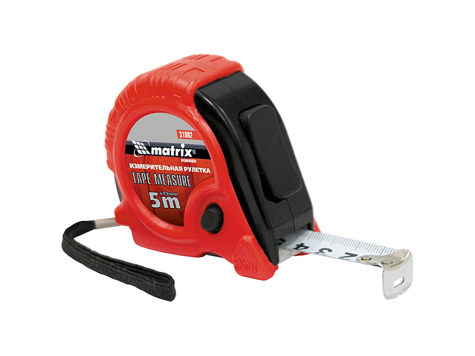 Рулетка 7.5м*25мм Rubber             MATRIX