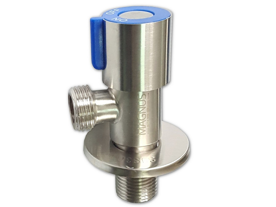 Кран 1/2*1/2 угловой син.ручка 9269  САНАКС