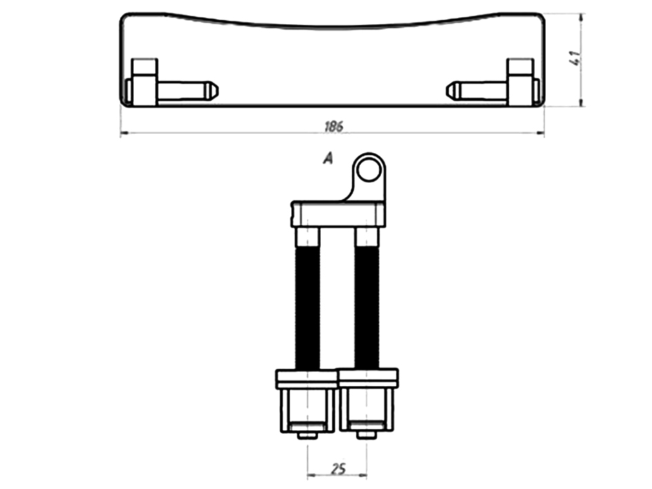 Комплект крепления крышки КВ к унитазу   ORIO