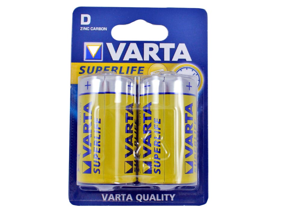 Элем питан R20 VARTA 2020 2шт SUPERLIFE   (12) Элем питан R20 VARTA 2020 2шт SUPERLIFE   (12)