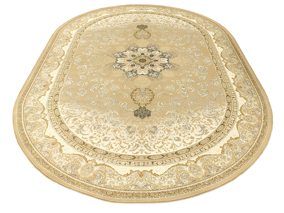 Ковер ARMAN 150X225 POUYA BEIGE ОВАЛ   FARRAHI
