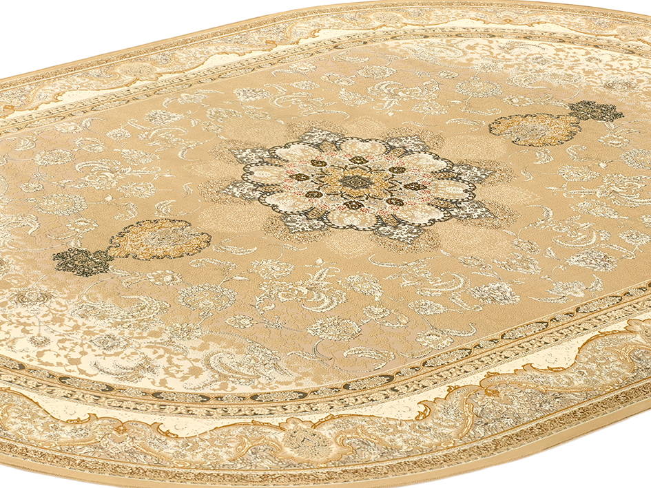 Ковер ARMAN 150X225 POUYA BEIGE ОВАЛ   FARRAHI