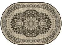 Ковер LISA 160X230 A5974A ANTRASIT-MUSTARD ОВАЛ  FDS OZ KAPLAN 