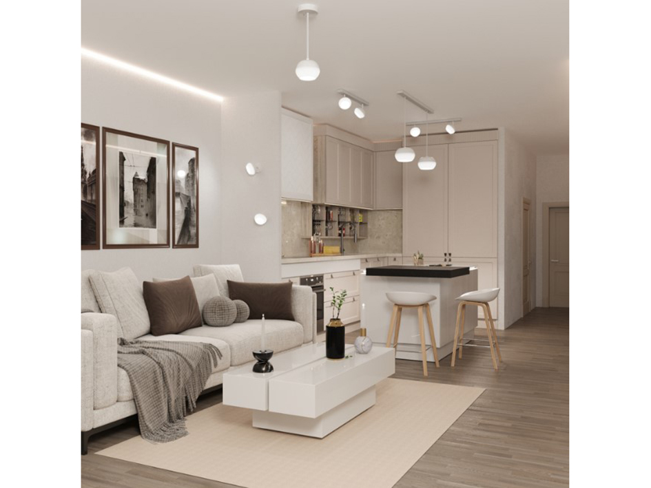 Светильник 4012 по лампу GX53 белый   IEK