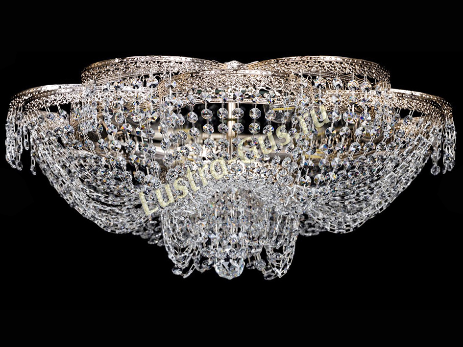 Люстра  Лотос Флора №3 ЗОЛОТО    ХРУСТАЛЬНОЕ НЕБО