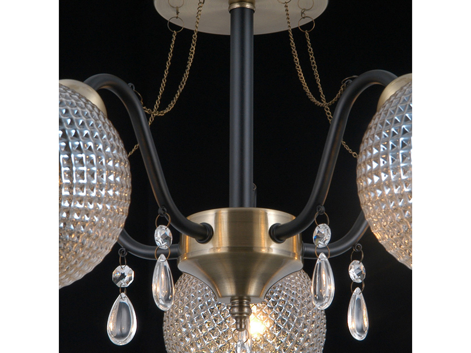 Светильник IL 0432-5CSQ-29 AB BK     ELEKTRA