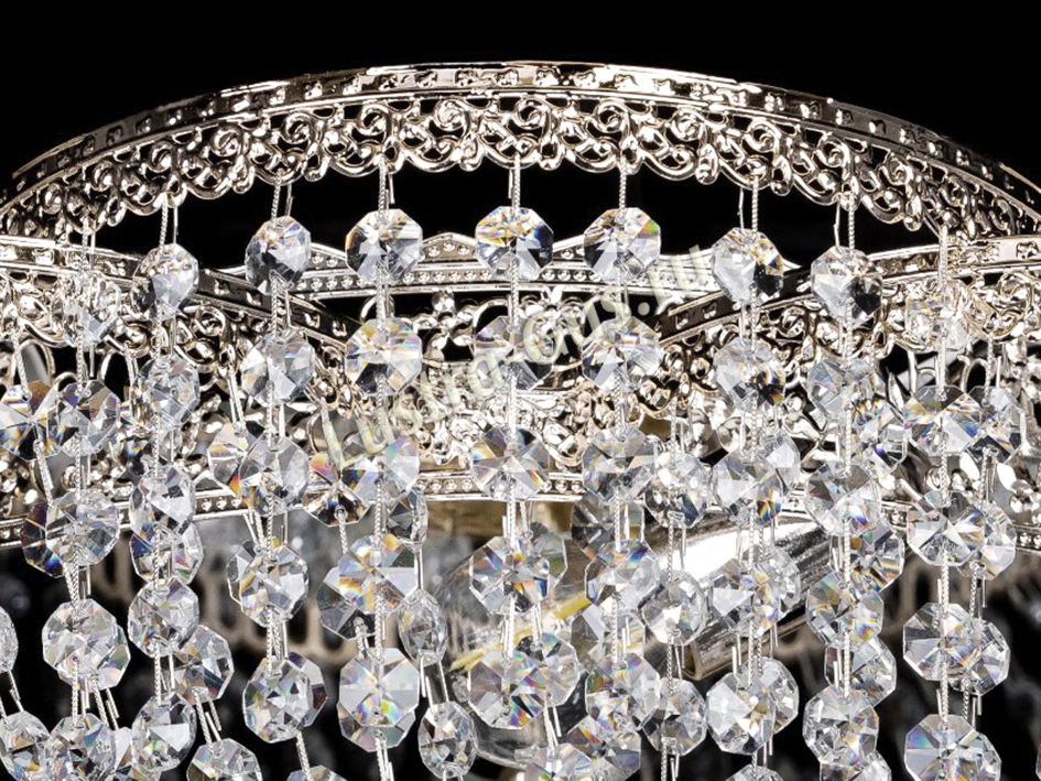 Люстра Лотос Флора №3 НИКЕЛЬ     ХРУСТАЛЬНОЕ НЕБО