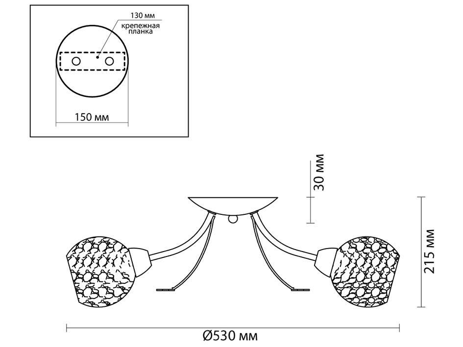 Светильник 5266/3C TULA  СОНЕКС  нез  20