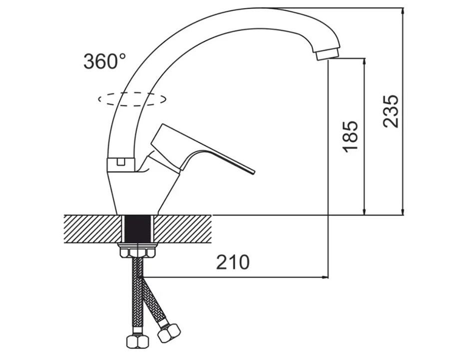 Смеситель для мойки G282456 Granada GOTA ROCIO  ARVAD GROUP
