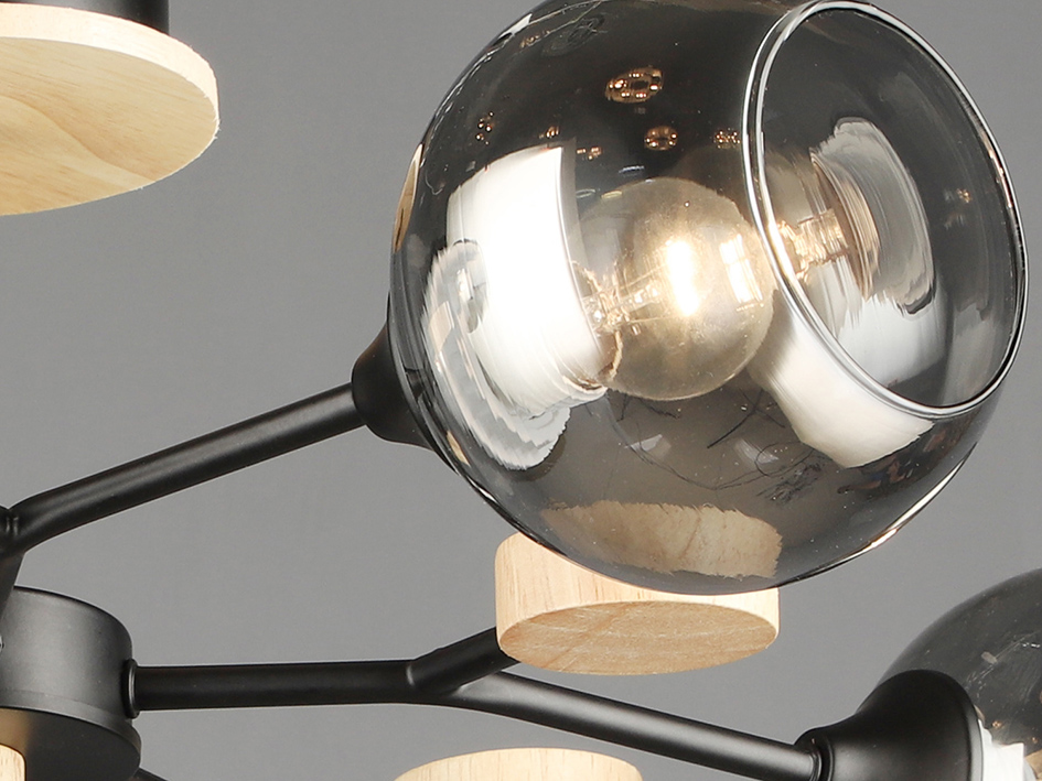 Светильник 06780-0.3-05 BK+WOOD      ELEKTRA