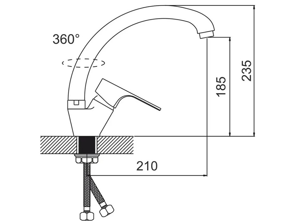 Смеситель для мойки G282451 Granada GOTA ROCIO  ARVAD GROUP  нез