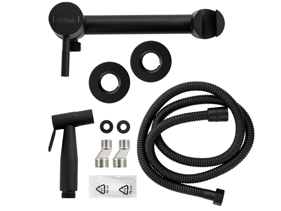 Смеситель для биде черный 2448 GFmark  САНАКС