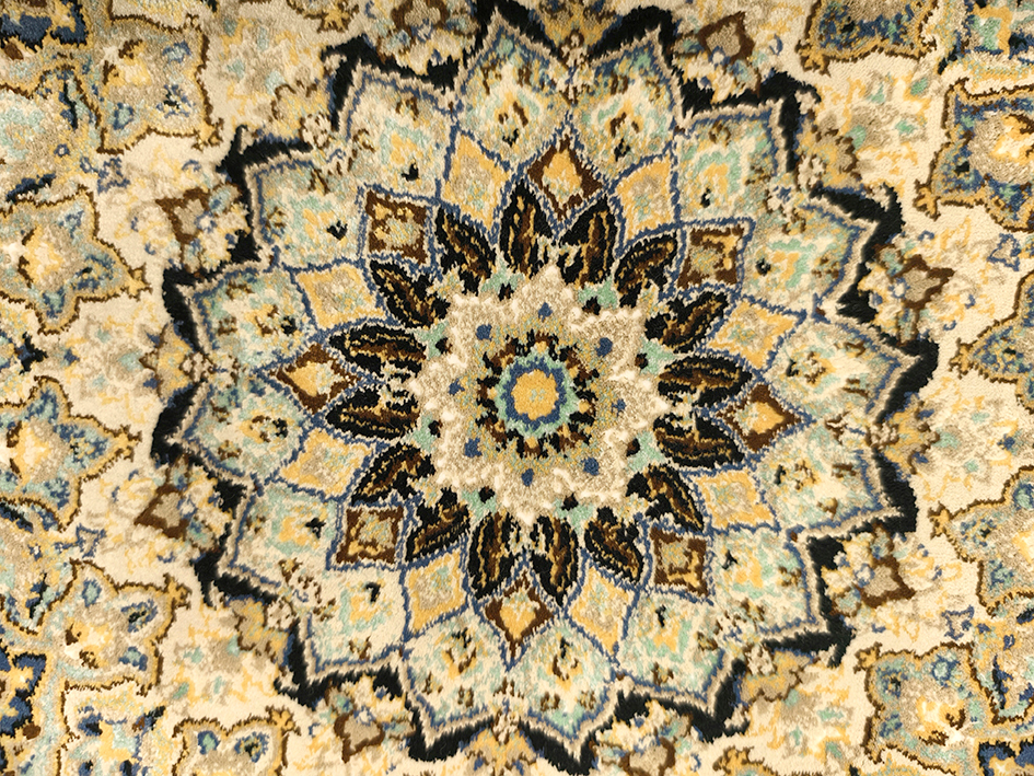 Ковер HASHT BEHESHT 200X300 VNHA005 DARK BLUE ОВАЛ   FARRAHI