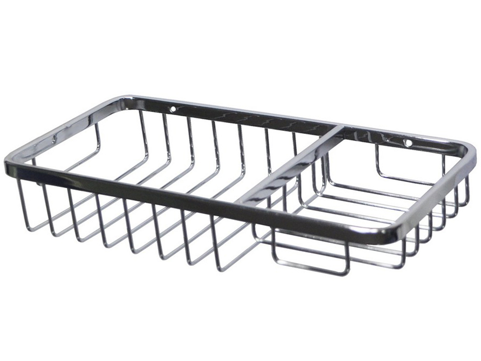 Мыльница нерж.двухсекционная1221  САНАКС