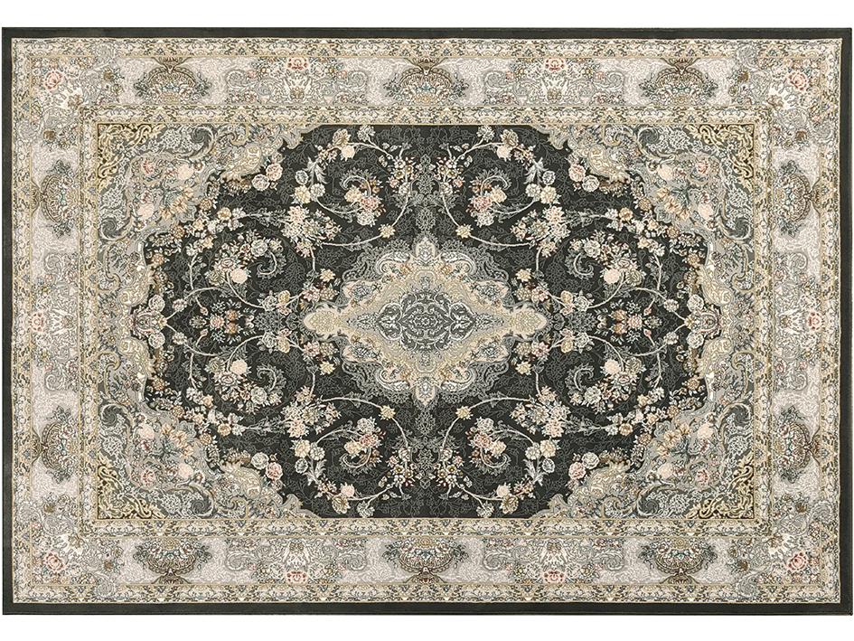 Ковер BARZIN 160X230 KERESHME DARK GRAY NEW    FARRAHI
