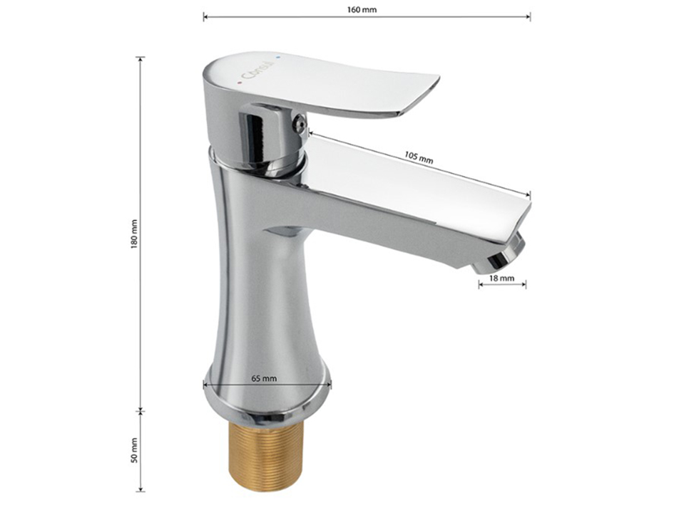 Смеситель для умывальника 3130 CONSUL  САНАКС