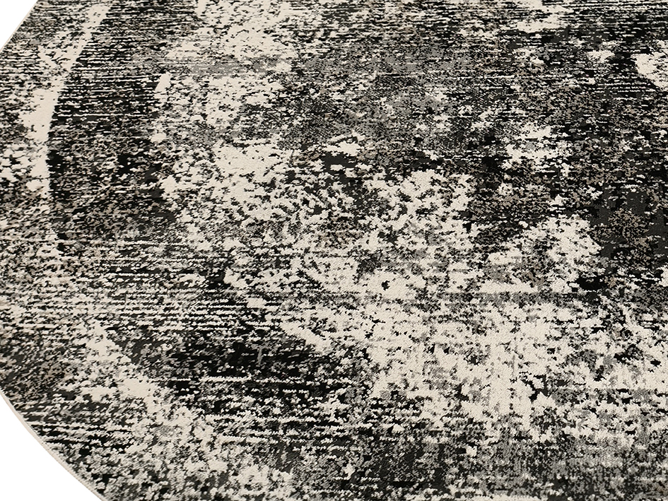 Ковер DAHLIA 200X290 0591A D.GREY BLACK SH ОВАЛ  FDS OZ KAPLAN 