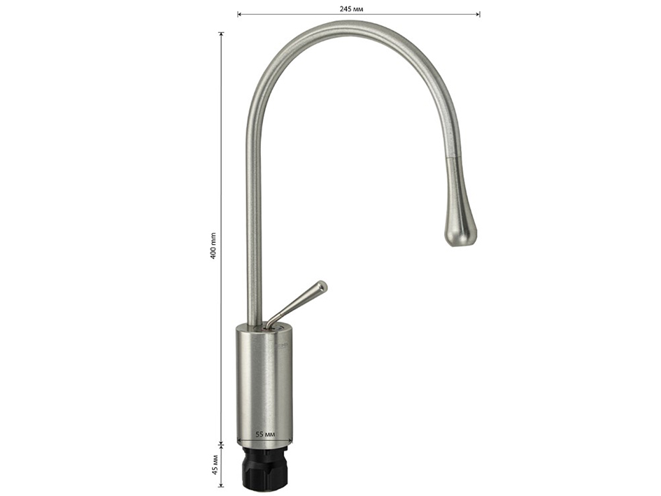 Смеситель для мойки алюмин. 82218 BRIMIX  САНАКС  нез