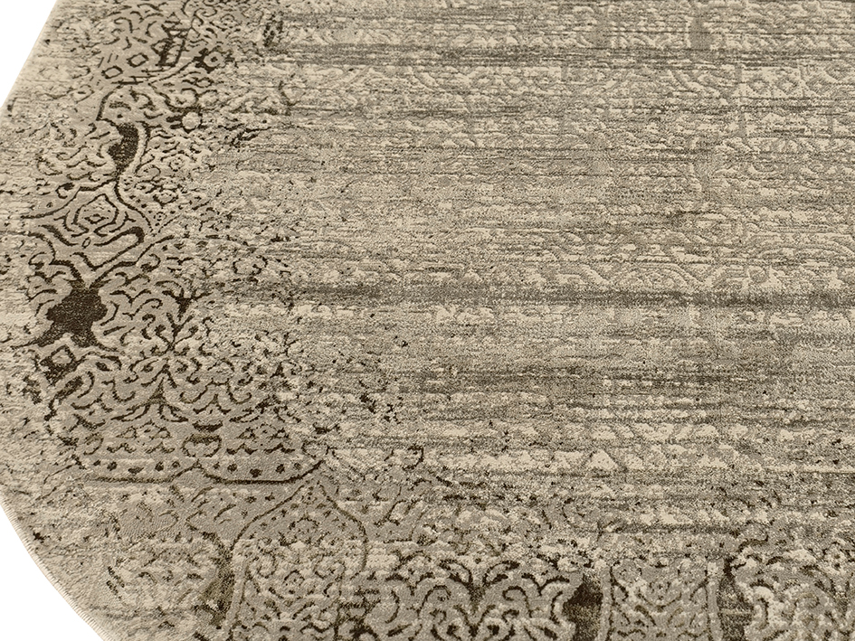 Ковер LISA 070X120 A5574A IVORY-TILE ОВАЛ  FDS OZ KAPLAN 