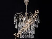 Люстра  Хрустальный Каскад камень журавлик НИКЕЛЬ    ХРУСТАЛЬНОЕ НЕБО
