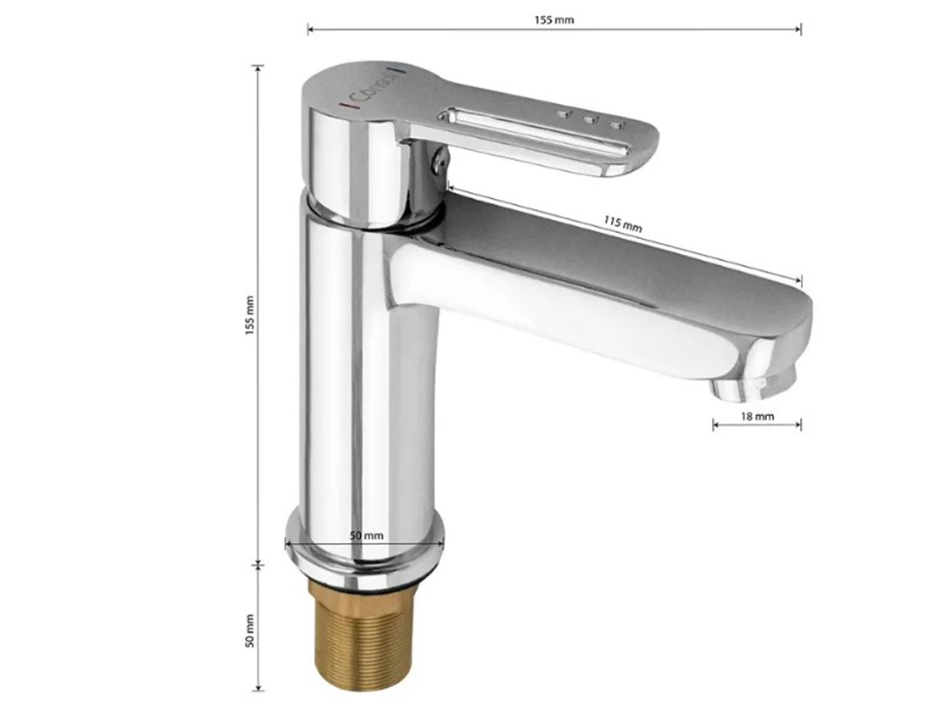 Смеситель для умывальника 4930 CONSUL  САНАКС 