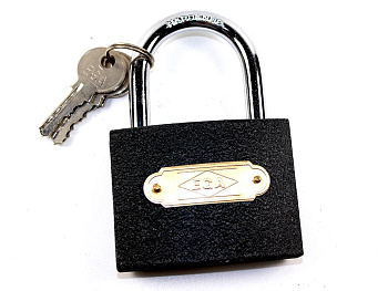 Замок серый 75 навесной 1/6/60  