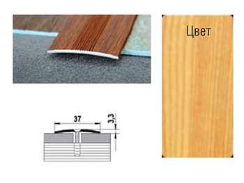 Стык 37мм 1.35 сосна