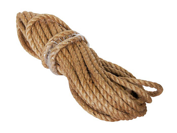 Веревка джутовая крученая 8мм 15м