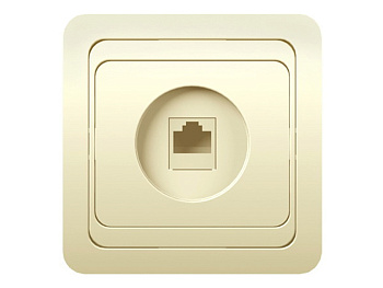 Розетка компьютер. беж.