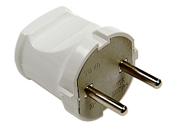 Вилка б/з прямая белая 4142 IN HOME