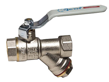 Кран шаровый 1/2 с фильтром  рычаг СТАНДАРТ  СТМ