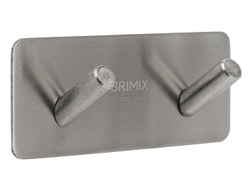 Крючок двойной нерж.самоклейка 541 BRIMIX  САНАКС