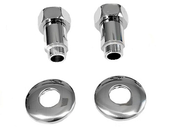 Американка 1*1/2 прямая к полотенцесушителю хром 133  САНАКС (2)