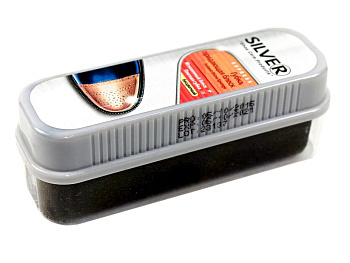 Губка для обуви силикон           Silver