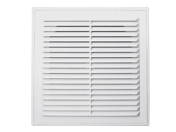 Решетка пластиковая вытяжная АБС 25*25 бел.