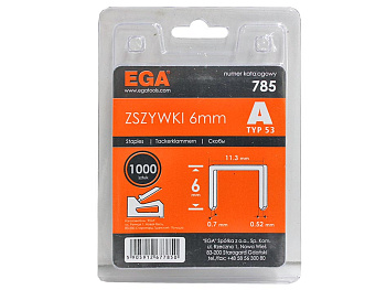 Скобы для степлера 6мм   