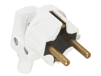 Вилка угловая с/з белая В16-001 Евро   FIT