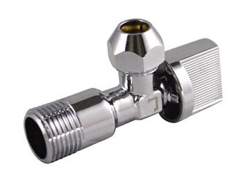 Кран шаровый 1/2*3/8 угловой ш/ш бабочка хром  СТМ