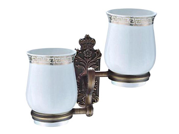 Стакан 2шт керамика с держателем G 3608  FRAP