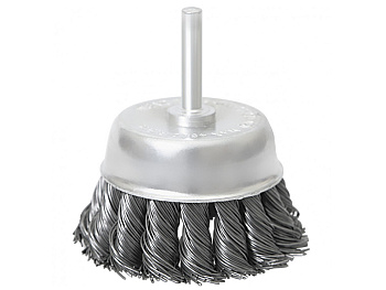 Щетка для дрели 25мм чашка со шпилькой  MATRIX