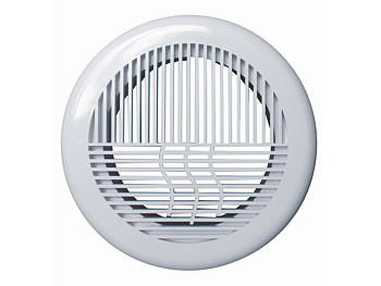 Решетка вентиляционная приточно-вытяжная D143 АБС с фланцем D100