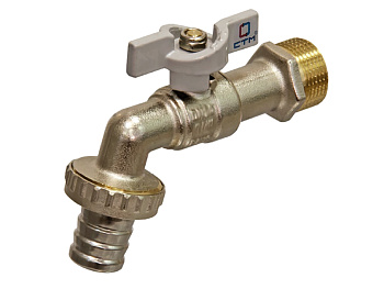 Кран шаровый 1/2 водоразборный бабочка СТАНДАРТ  СТМ